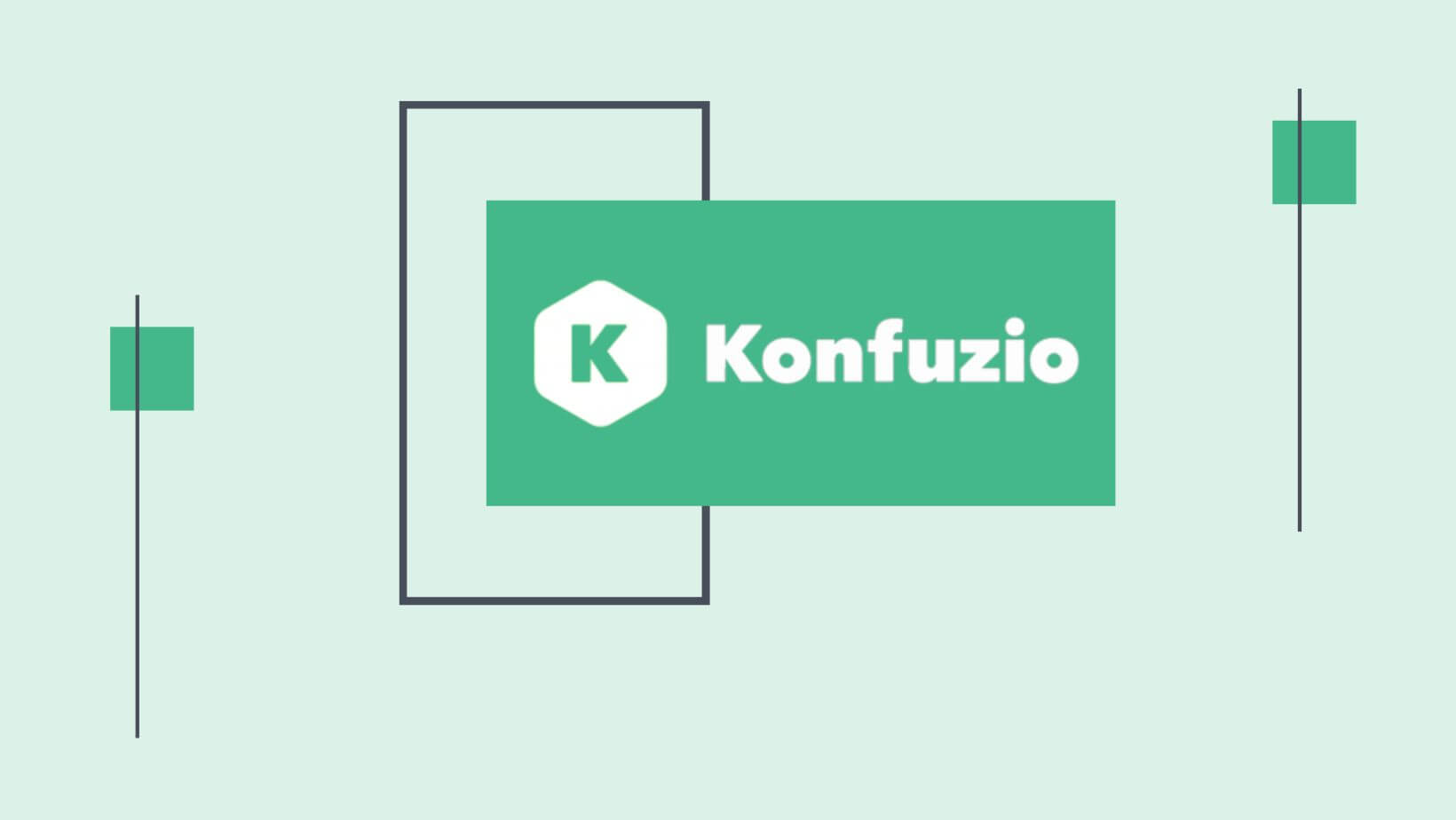 Konfuzio Logo auf grünem Kasten