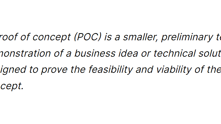 PoC Meaning