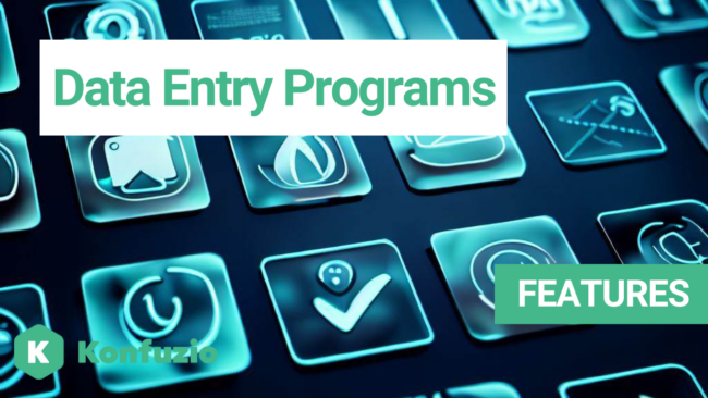 data entry programs features