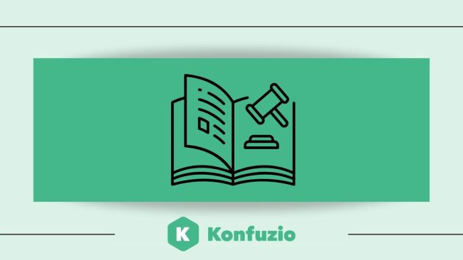 grüner kasten mit Gesetz-Symbol