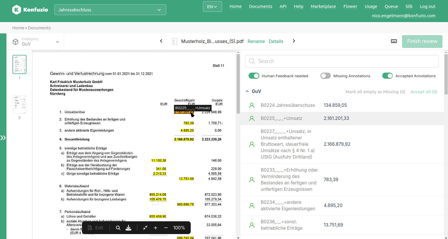 Document Validation UI: Manual correction & validation for your AI