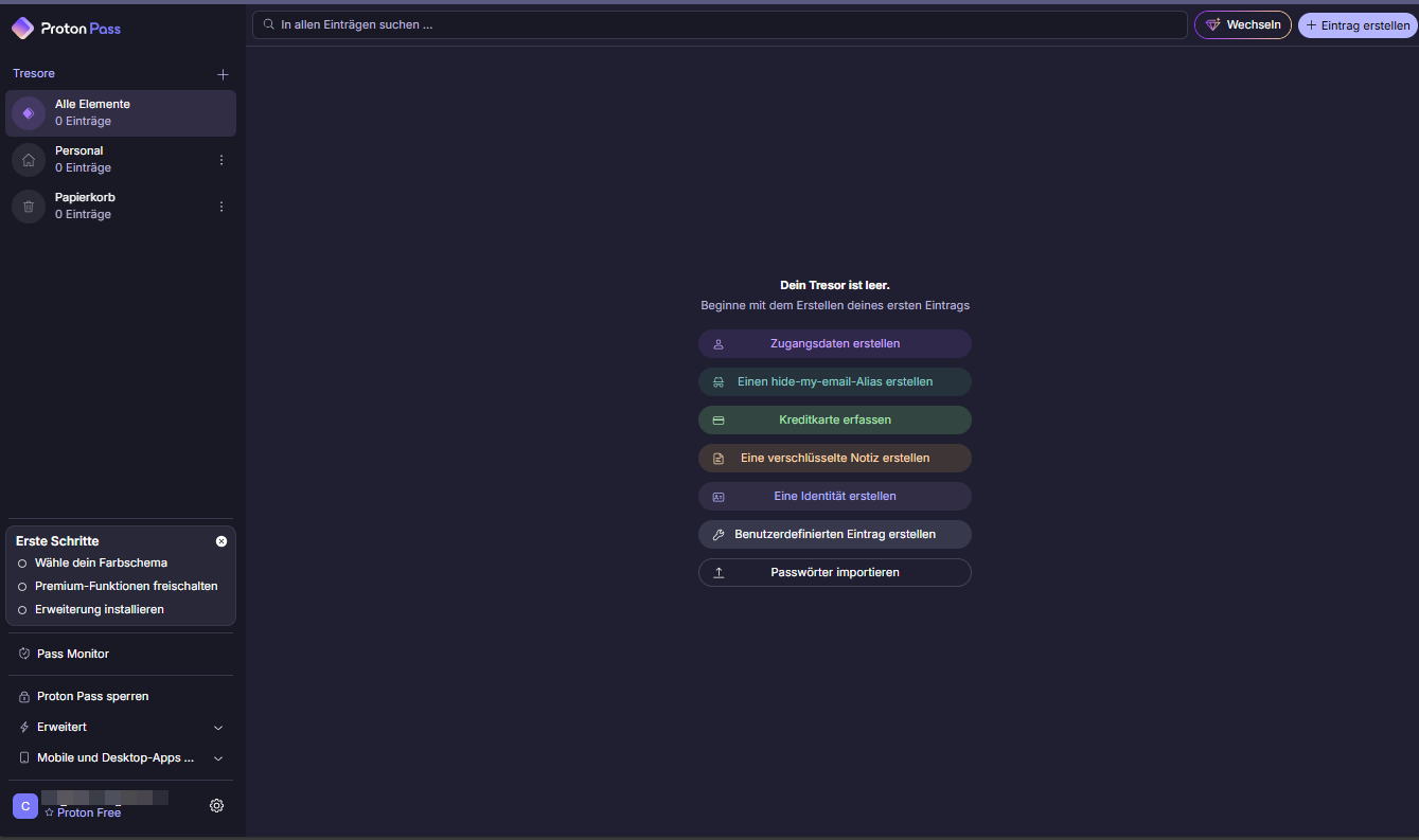 Proton Pass Passwortmanager